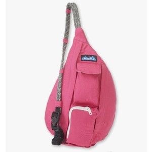 KAVU Mini Rope Bag Cotton Crossbody Sling, Magenta